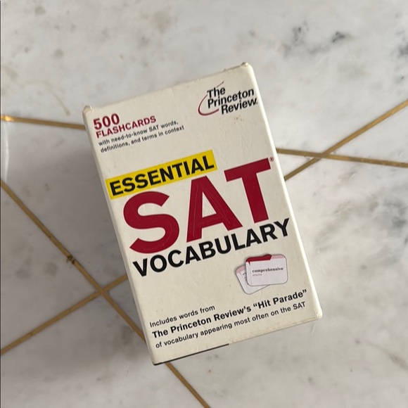 Other | The Princeton Review Essential Sat Vocabulary Flashcards | Poshmark